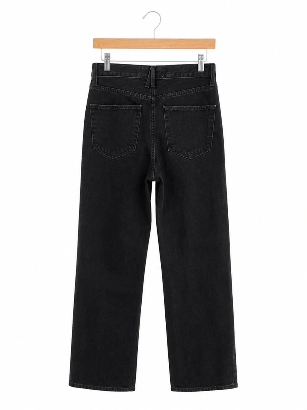 The London- SLVRLAKE Black Relaxed Straight Jeans